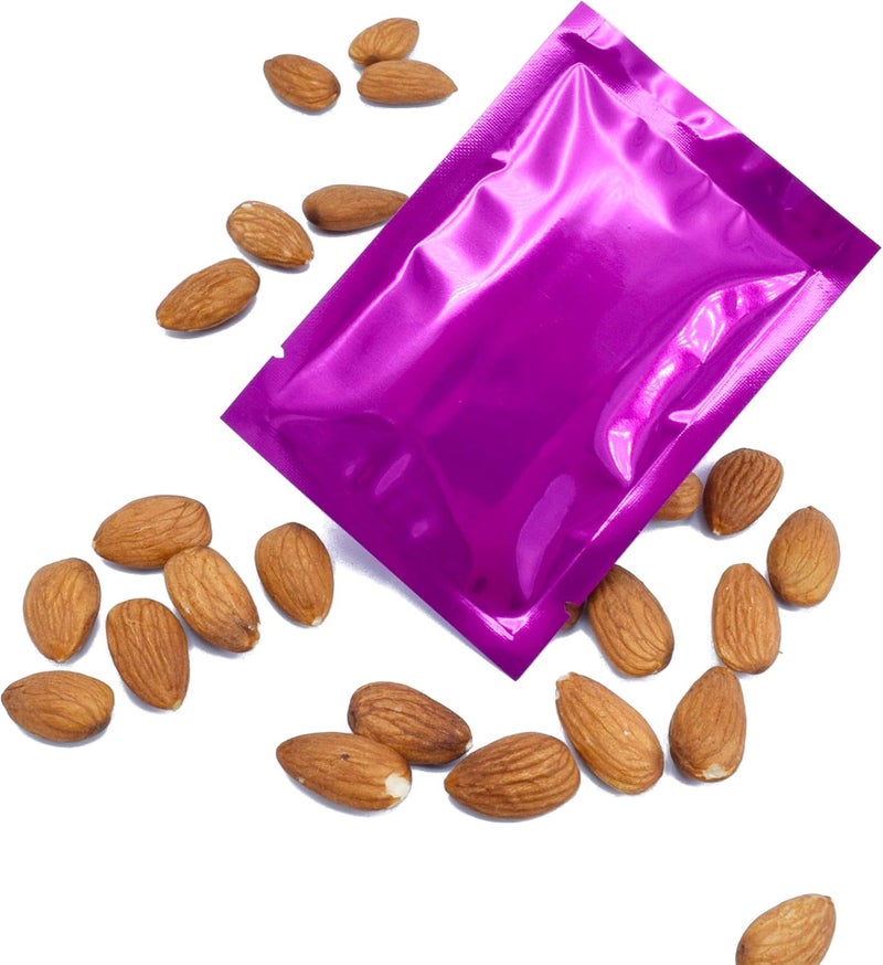 QQ Studio 100 PCS Metallic Mylar Foil Open Top Sealable Bags (10x15cm(3.9x5.9"), 100x Rose) - Image 4